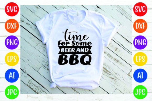Beer & BBQ SVG: Graphics for Print Templates