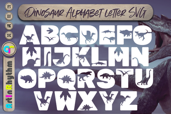 Dino Font SVG: Fun Graphics for Crafts & Branding