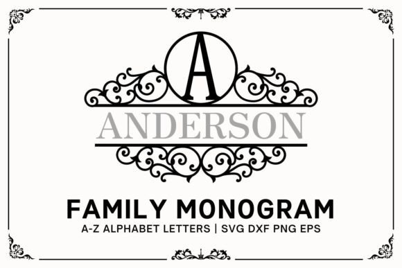 Family Monogram SVG: Graphics for Crafts & Branding