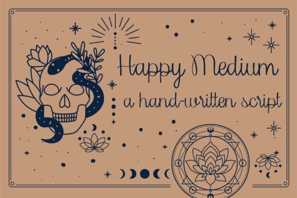 Happy Medium: A Quirky Handwritten Font for Real Embroidery