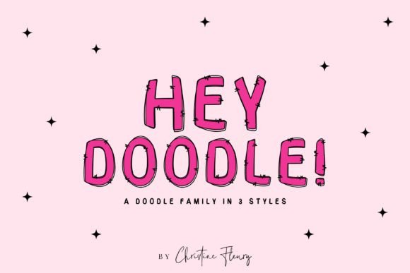 Hey Doodle: A Playful Display Font for Crafters