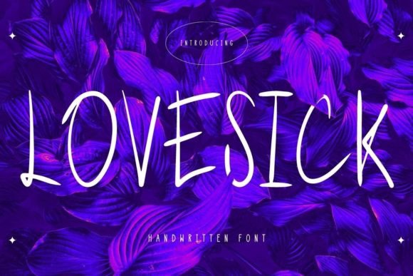 Lovesick: A Script Amp Font for Digital Sellers