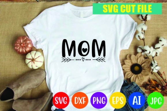 Mom Svg Design: Modern Graphics for Print Templates