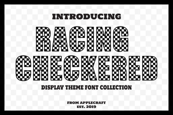 Racing Checkered: Bold Decorative Fonts for Crafters