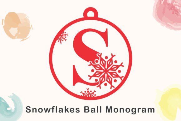 Snowflakes Ball Monogram: Decorative Fonts Review