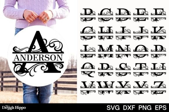 Split Monogram SVG: Elevating Crafts and Graphics