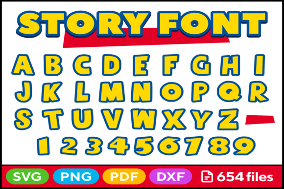 Story Alphabet Graphics for Crafts and Web Design