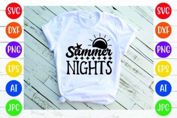 Summer Nights Design: Graphics & Print Templates