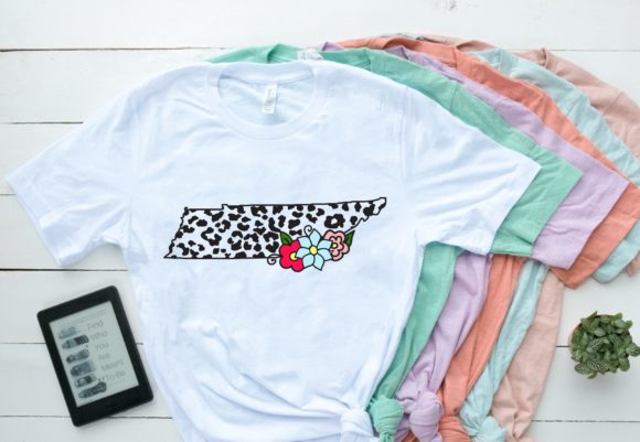 Tennessee Leopard Print Flower: Bold Graphics & Illustrations