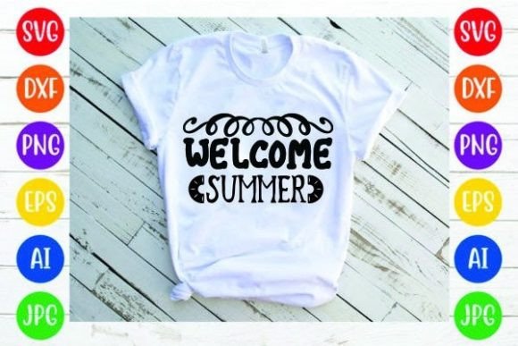 Welcome Summer Design: Graphics & Print Templates